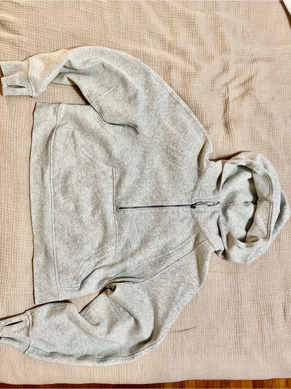 lululemon Light Gray Half-Zip Scuba Hoodie - Picture 7 of 7
